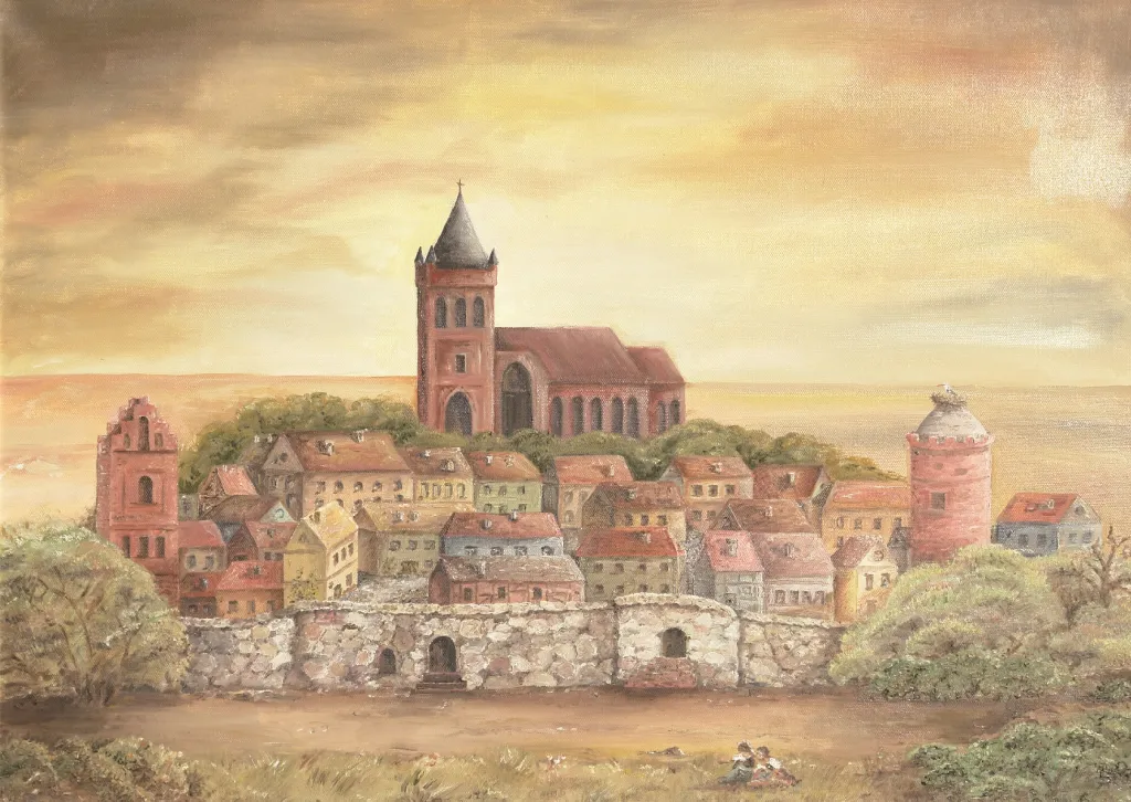 Alte Kirchenansicht gemalt